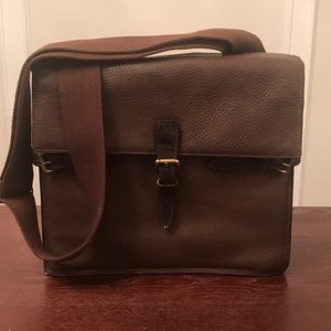 Mulholland Brown Leather Messenger Bag